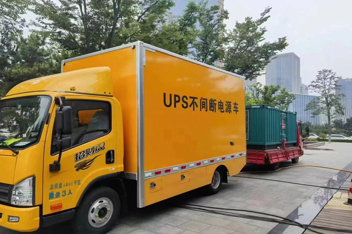 济南发电机租赁施工现场