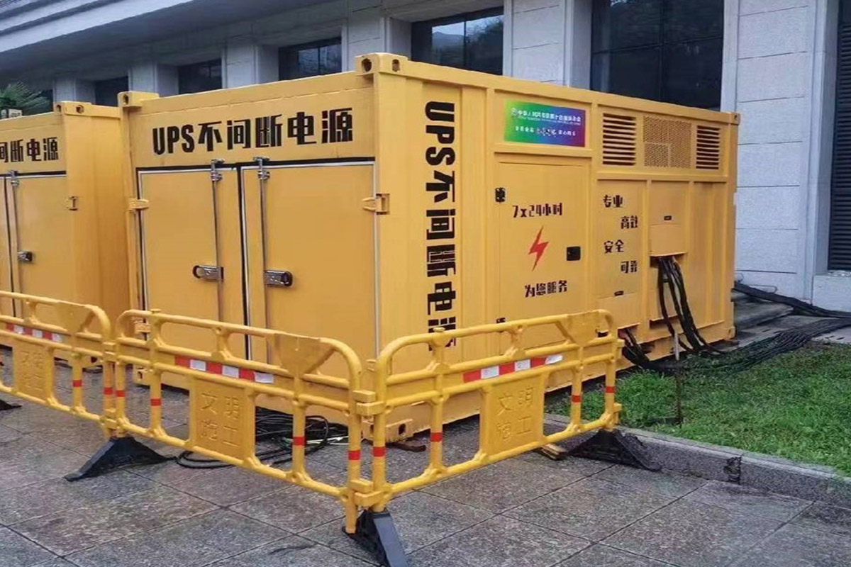 济南发电机租赁施工现场