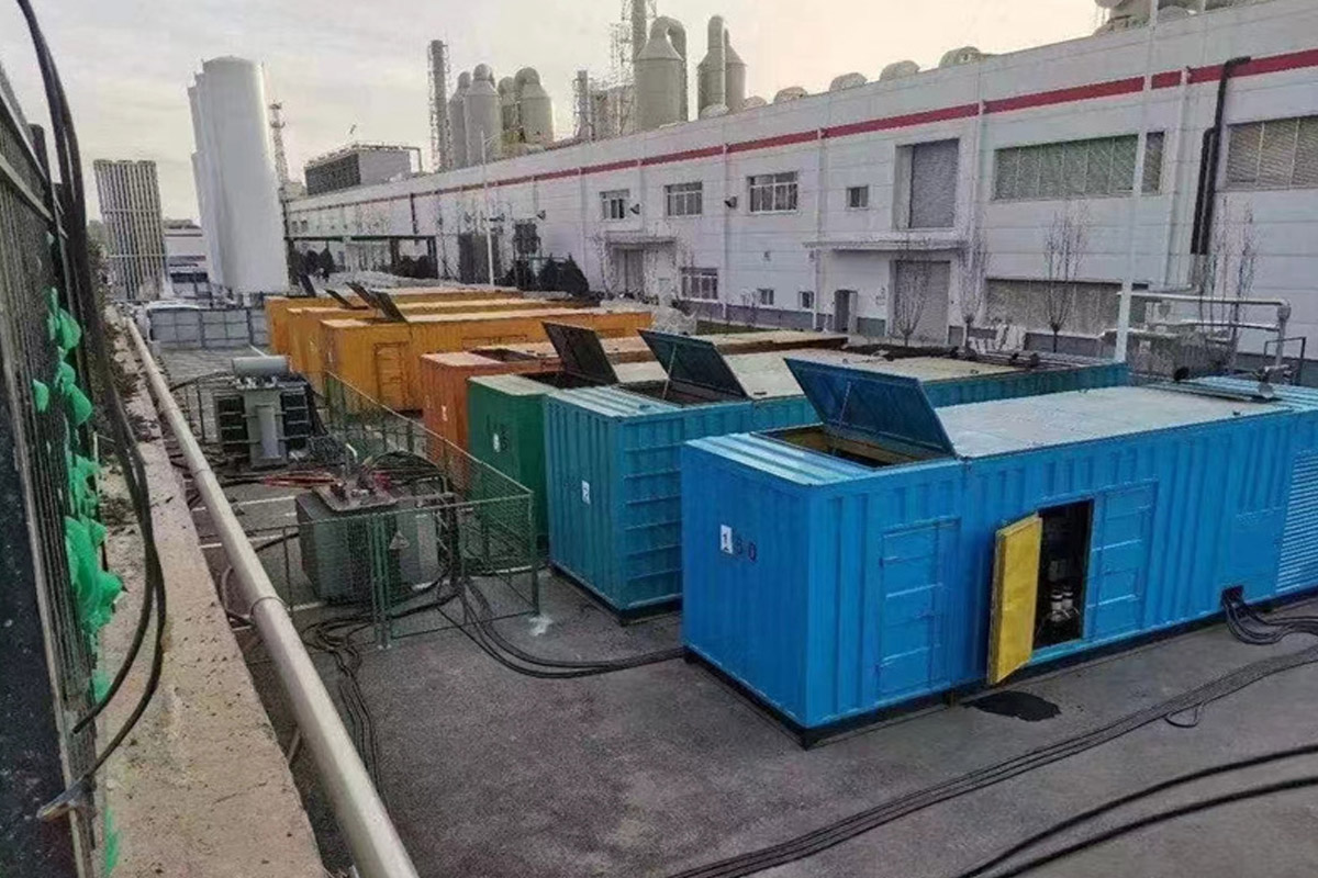 济南发电机租赁施工现场